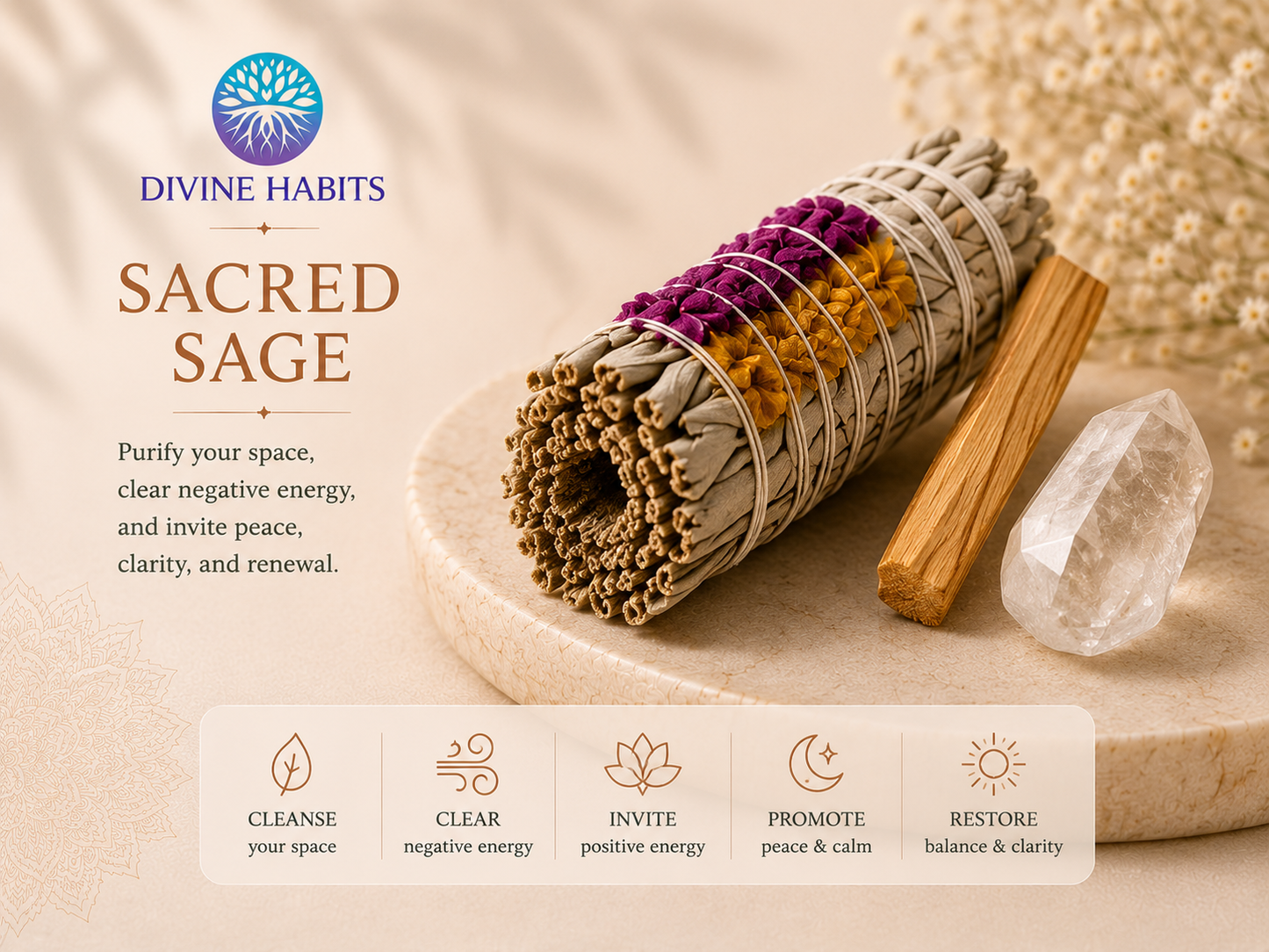 Divine Habits Protection + Purification Sage